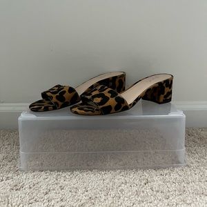 Qupid Leopard Print Sandal